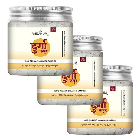 Vedanum Durga Camphor Flakes 100% Pure Bhimadesi Kapoor for Pooja ...
