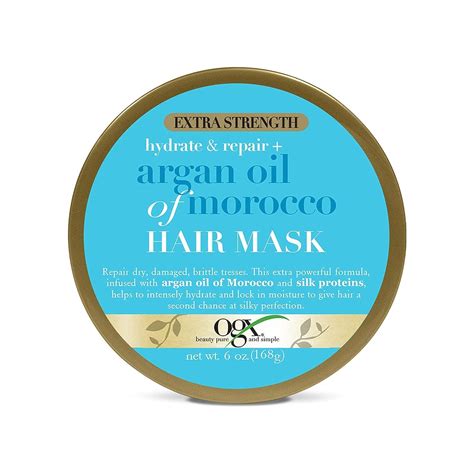 Ogxextra Strength Hydrate Repair Argan Oil Of Morocco Hair Mask ...