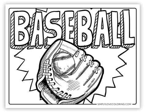 Baseball Coloring Sheets 的图像结果