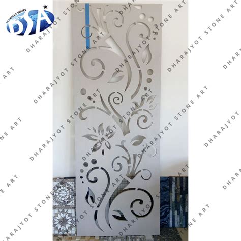 Mint Grey Stone Home Front Elevation 2D Jali Screen – Dharajyot Stone Art