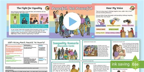 LGBT+ Relationships Education PSHE KS2 Peaceful, Yet Powerful Lesson Pack