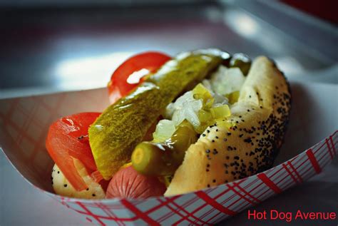 Hot Dog Avenue menu in Sauk City, Wisconsin, USA