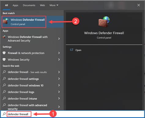 Windows Defender Firewall Update 的图像结果