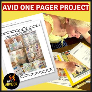 Avid One Pager Checklist Clipart