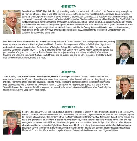 Candidates for Election Posted | Mid-Ohio Energy Cooperative