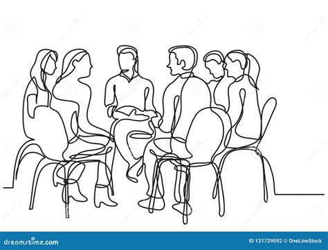 Drawing Of People Talking To Each Other
