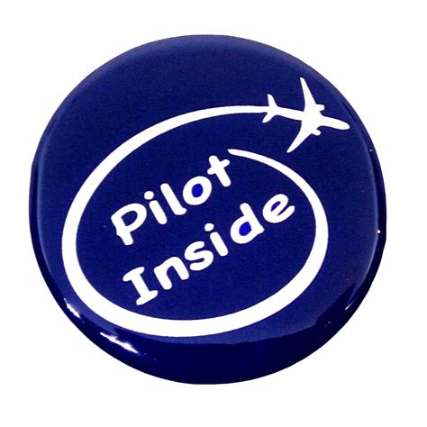 Pilot18 Pilot Inside Blue Round 3.5 inch 3D Flexible Scratch Proof car ...