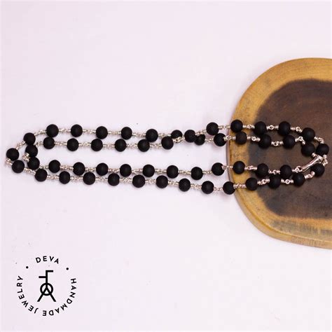 Original Karungali Malai Silver 8mm 54 Beads – Devajeweller