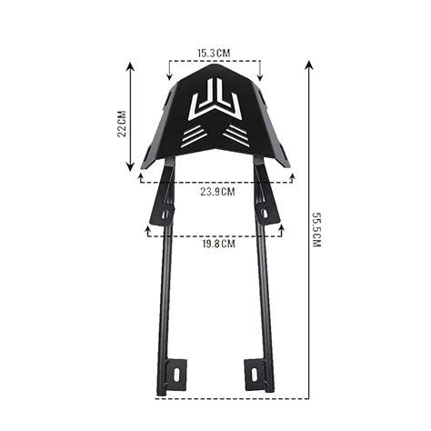 Vagary Expedition Back Rack Yamaha MT 15 /Back Carrier for Yamaha MT15 ...