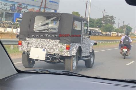 2020 Mahindra Thar spotted testing yet again – Front and Back Pictures ...