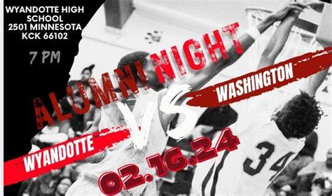 Alumni Night! Wyandotte vs Washington, Wyandotte High School, Kansas ...