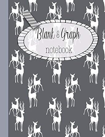 Buy Blank & Graph notebook: The large quad and plain dual design ...