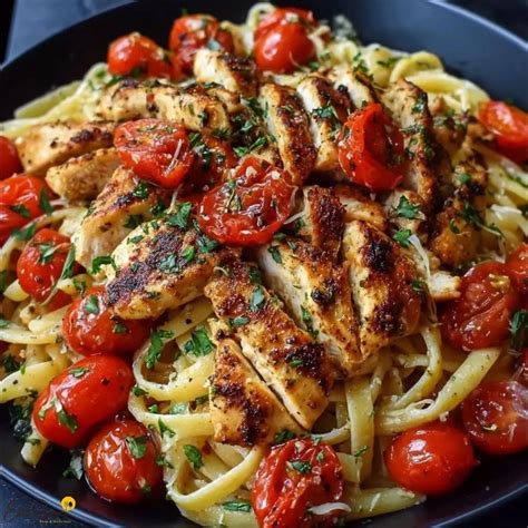 Easy Bruschetta Chicken Pasta Recipe for Delicious Dinner - Eats Recipes