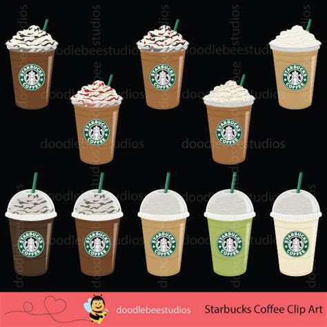 Starbucks Clipart Starbucks Coffee Clipart Coffee Clip Art - Etsy UK