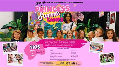 Bonis Princess Summer Camp - June 17-20, Boni's Dance and Performing ...