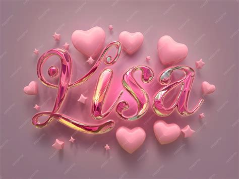 Premium Vector | Lisa name logo design background lisa name typography ...