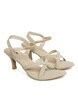 Buy Cream Heeled Sandals for Women by VENDOZ Online | Ajio.com