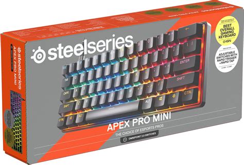 Customer Reviews: SteelSeries Apex Pro Mini Gen 3 60% Wired Mechanical OmniPoint Adjustable ...