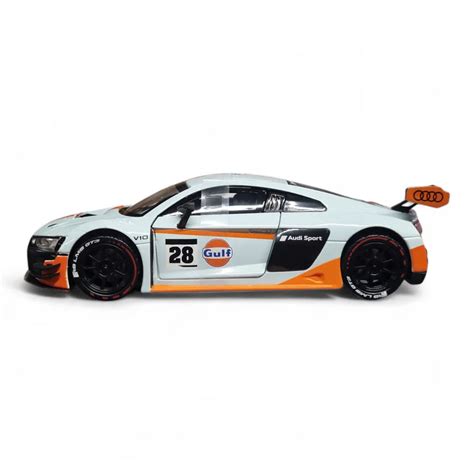 Motormax 1/24 Audi R8 LMS GT3 with Gulf Livery Diecast Scale Model ...