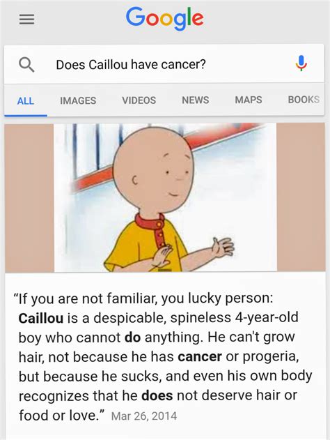 Caillou Cancer Memes