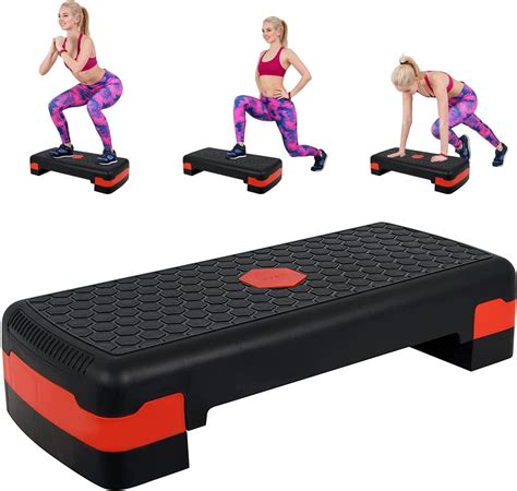 METEOR Aerobic Steps: Exercise Step Platform, Adjustable Stepper for ...