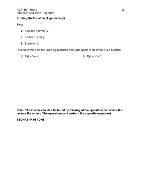 Image result for Key Concepts of Functions Grade 11