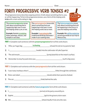 Future Progressive Tense Worksheet 的图像结果