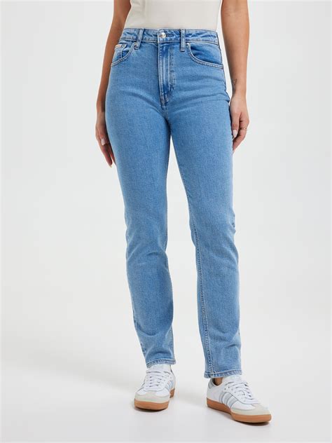 High Rise Slim In Coastal Blue - Just Jeans Online