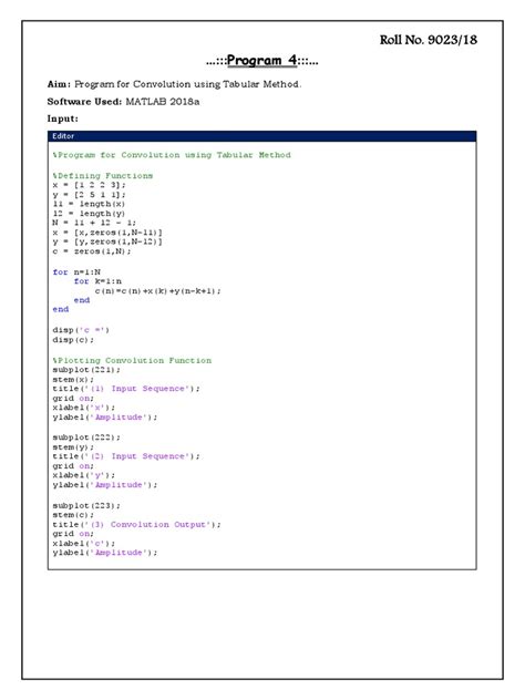 Image result for Tabular Method of Convolution