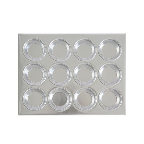 CAC China AMFP-12 Aluminum Muffin Pan 12-Cup x 3.5 oz. | TigerChef