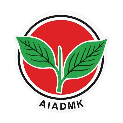 Smeeps AIADMK Red Emblem Sticker – 10.16 x 9.40 cm Car & Bike Vinyl De ...