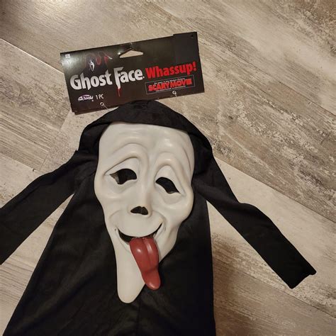 Scream Ghostface Scary Movie Whassup! Tongue Mask Wassup! New 2022 ...