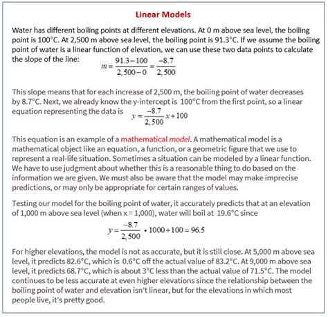 Image result for Linear Models Math