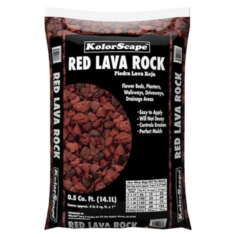 Kolor Scape 0.5-cu ft 18-lb Red Lava Rock (0.5- 3-in Rock Size ...