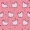Buy Bullet Journal for Cat Lovers - Funny Cat Pattern in Pink: Graph ...