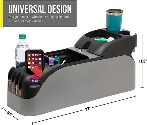 Universal Center Car Console Organizer Truck Cup Holder Minivan Storage ...