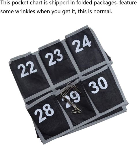 Buy Eamay 30 Numbered Classroom Pocket Charts for Cell Phones and ...