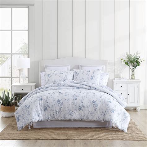 Laura Ashley Natalie Reversible Queen Comforter Set at Anthony Blubaugh ...