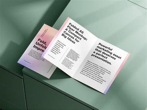 4 Free A5 Bi-Fold Brochure Mockup PSD Files - Good Mockups