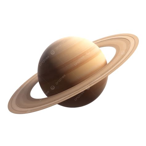 A Realistic Rendering Of The Planet Saturn With Its Prominent Rings ...