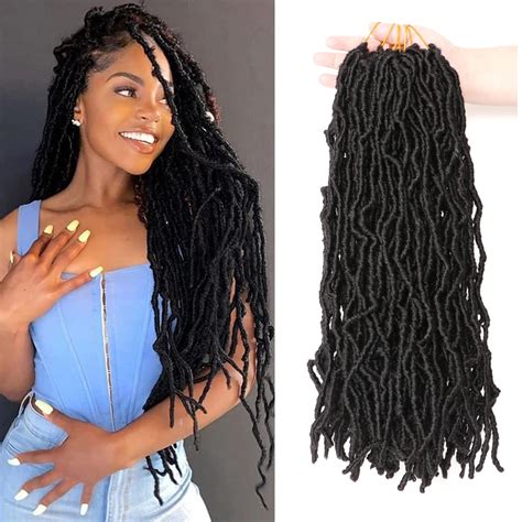 Buy 18 Inch 7 Packs Faux Locs Crochet Hair Extensions for Black Women ...