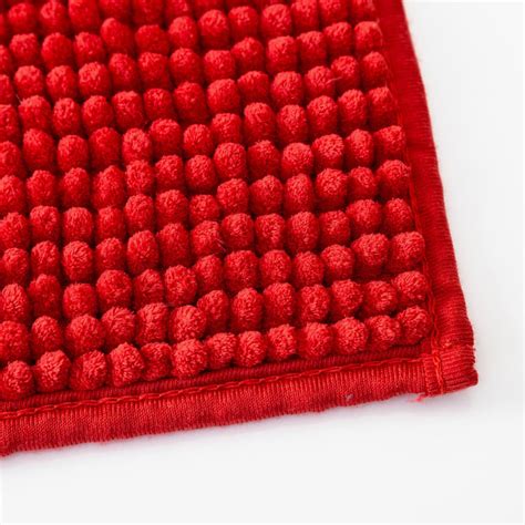 Buy Colour Connect Poppy Solid Polyester Bath Mat : 40 cmL x 60 cmW Red ...