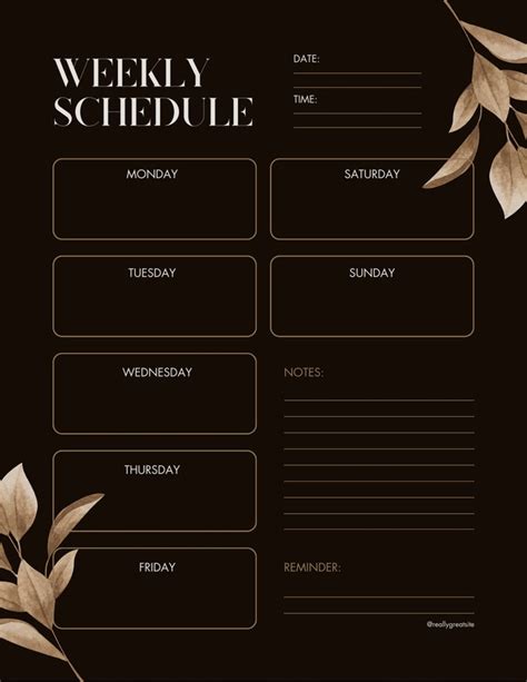 Image result for Creating a Weekly Schedule