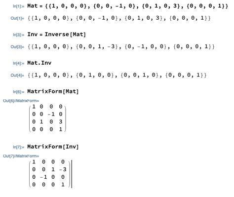 Image result for Inverse of a Transformation Matrix