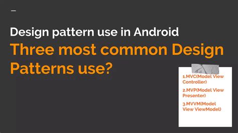 Image result for Design Patterns Android
