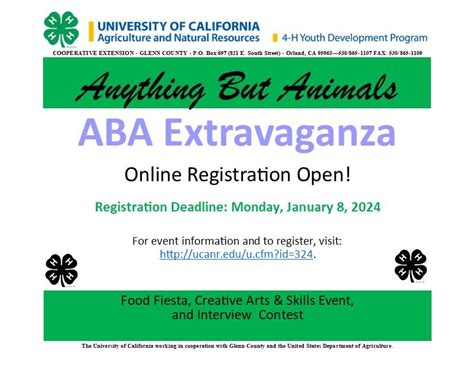 ABA Extravaganza - Food Fiesta, Creative Arts & Skills Event and Job ...