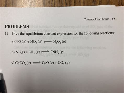 Image result for Chemical Equilibrium Problems