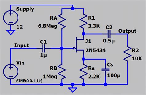 Image result for Common Source JFET Amplifier Self-Biasing Lab