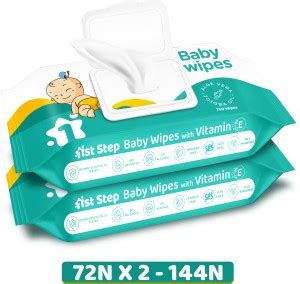1st Step Baby Wet Wipes With Lid Enriched With Aloe-Vera And Jojoba Oil ...
