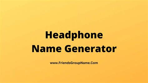 Funny Names For Headphones